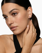 Micro Chatelaine® Stud Earrings in 18K White Gold with Tanzanite, 4.8mm